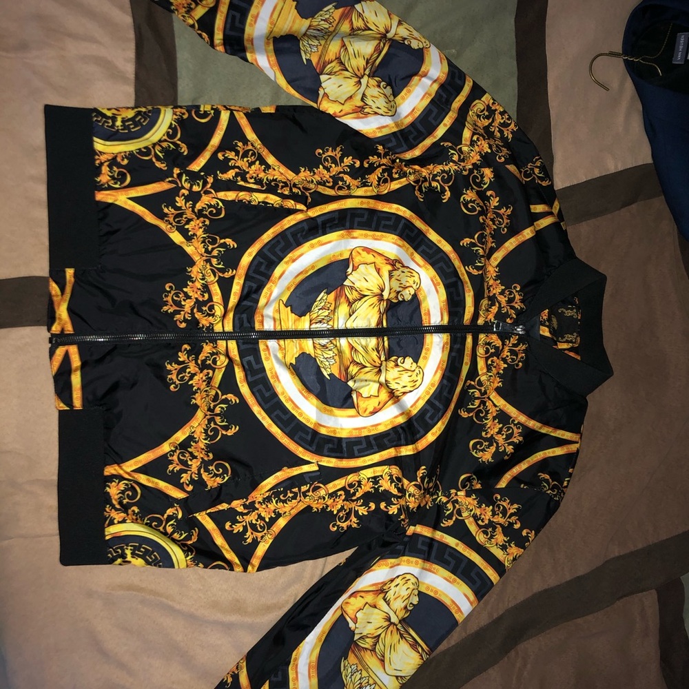 Gold and black jacket
